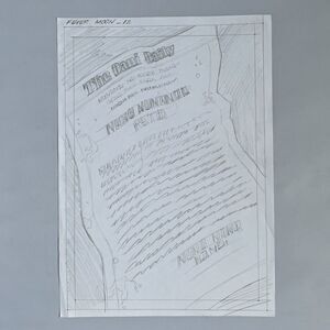 Fever Moon Original Comic Art Prelim by Al Rio 8.5x11 Paper KAREN MARIE MONING